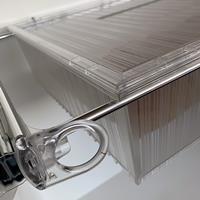 Roomy drawer box - transparent - bright aluminium - transparent polycarbonate 4